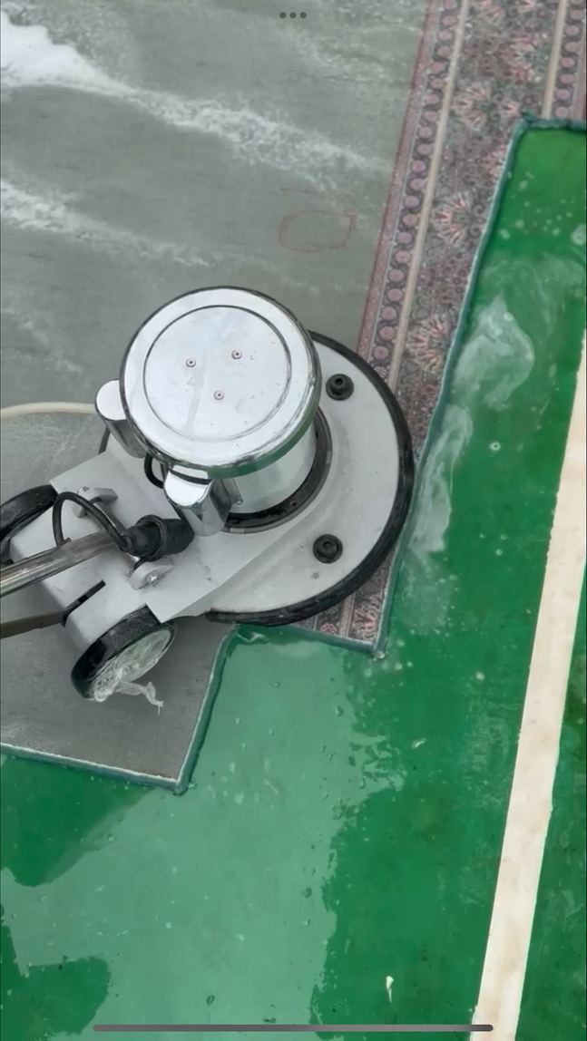 Mesin rotary carpet cleaning